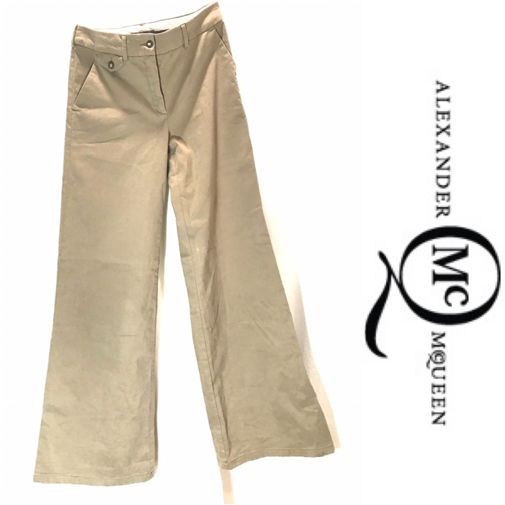 Alexander McQueen wide legged cotton pant